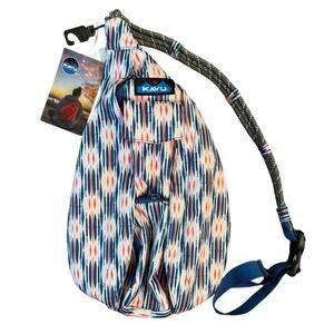 KAVU Mini Rope Sling One-Shoulder Backpack Hiking Travel Hazy Impressions 4L